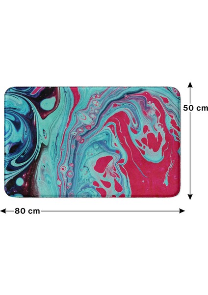 Mikrofiber Banyo Paspası, Kaymaz Taban, Makinede Yıkanabilir, Banyo Halısı (50X80) fırsatları