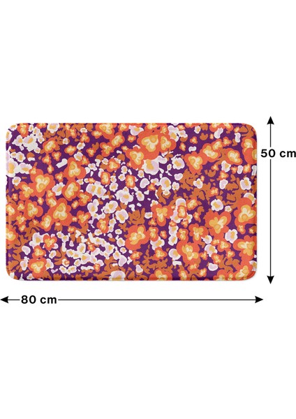 Mikrofiber Banyo Paspası, Kaymaz Taban, Makinede Yıkanabilir, Banyo Halısı (50X80) fırsatları