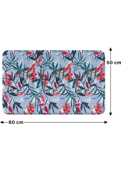 Mikrofiber Banyo Paspası, Kaymaz Taban, Makinede Yıkanabilir, Banyo Halısı (50X80) fırsatları