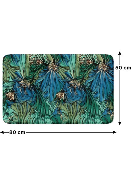 Mikrofiber Banyo Paspası, Kaymaz Taban, Makinede Yıkanabilir, Banyo Halısı (50X80) fırsatları