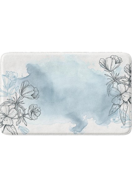 Mikrofiber Banyo Paspası, Kaymaz Taban, Makinede Yıkanabilir, Banyo Halısı (50X80) fiyatları