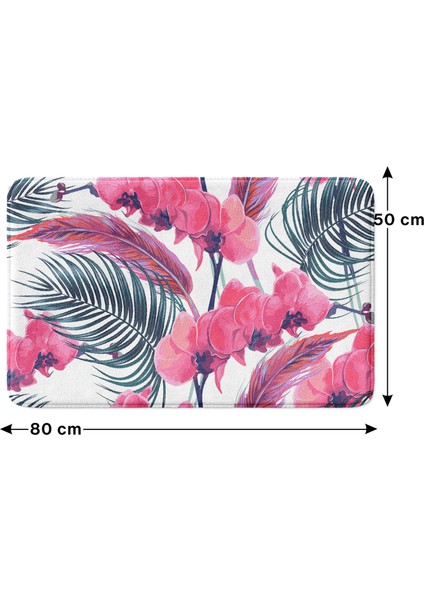 Mikrofiber Banyo Paspası, Kaymaz Taban, Makinede Yıkanabilir, Banyo Halısı (50X80) fırsatları