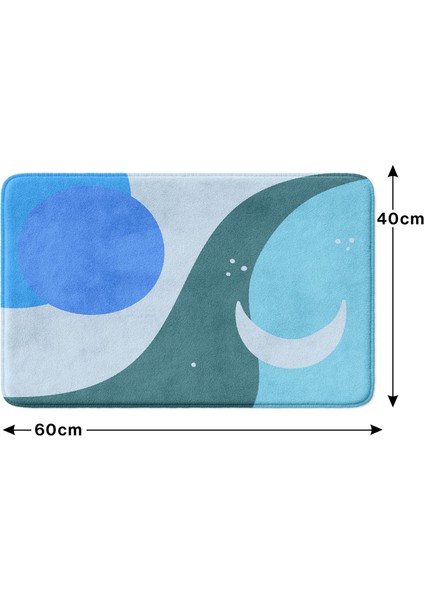 Mikrofiber Banyo Paspası, Kaymaz Taban, Makinede Yıkanabilir, Banyo Halısı