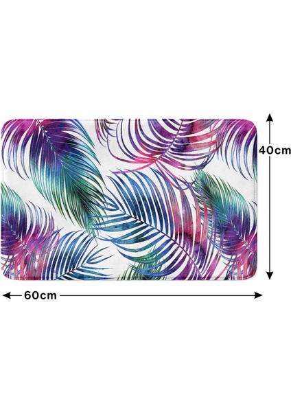 Mikrofiber Banyo Paspası, Kaymaz Taban, Makinede Yıkanabilir, Banyo Halısı