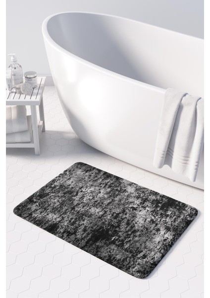 Mikrofiber Banyo Paspası, Kaymaz Taban, Makinede Yıkanabilir, Banyo Halısı
