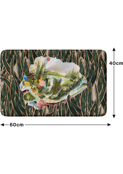 Mikrofiber Banyo Paspası, Kaymaz Taban, Makinede Yıkanabilir, Banyo Halısı