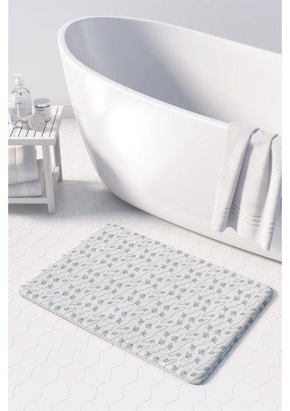 Mikrofiber Banyo Paspası, Kaymaz Taban, Makinede Yıkanabilir, Banyo Halısı fiyatları