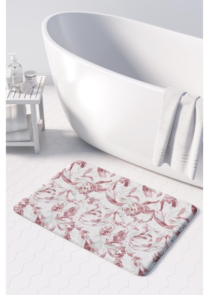 Mikrofiber Banyo Paspası, Kaymaz Taban, Makinede Yıkanabilir, Banyo Halısı