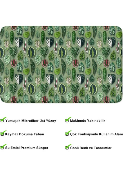 Mikrofiber Banyo Paspası, Kaymaz Taban, Makinede Yıkanabilir, Banyo Halısı