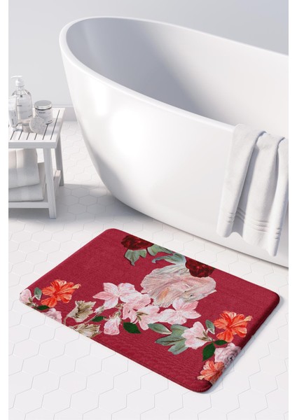 Mikrofiber Banyo Paspası, Kaymaz Taban, Makinede Yıkanabilir, Banyo Halısı