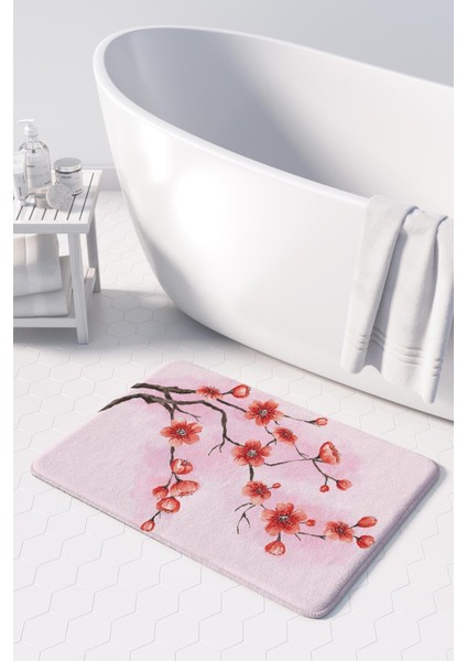 Mikrofiber Banyo Paspası, Kaymaz Taban, Makinede Yıkanabilir, Banyo Halısı