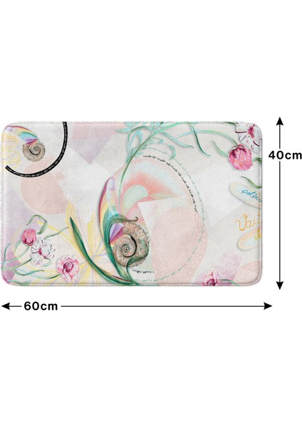 Mikrofiber Banyo Paspası, Kaymaz Taban, Makinede Yıkanabilir, Banyo Halısı