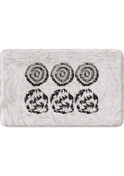 Mikrofiber Banyo Paspası, Kaymaz Taban, Makinede Yıkanabilir, Banyo Halısı