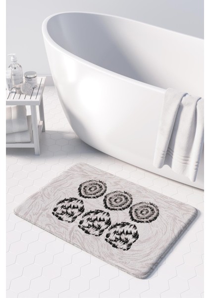 Mikrofiber Banyo Paspası, Kaymaz Taban, Makinede Yıkanabilir, Banyo Halısı