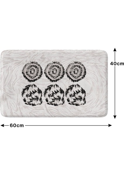 Mikrofiber Banyo Paspası, Kaymaz Taban, Makinede Yıkanabilir, Banyo Halısı
