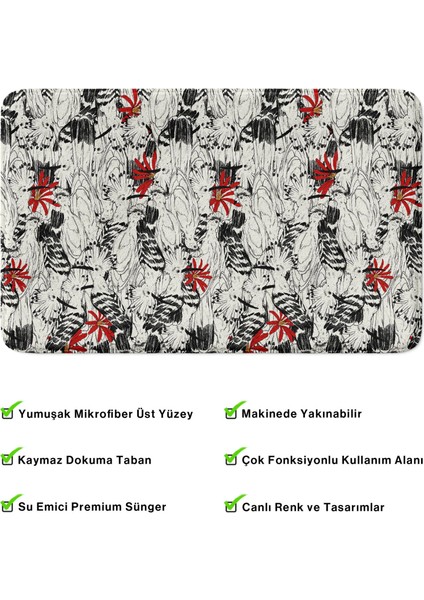 Mikrofiber Banyo Paspası, Kaymaz Taban, Makinede Yıkanabilir, Banyo Halısı modelleri