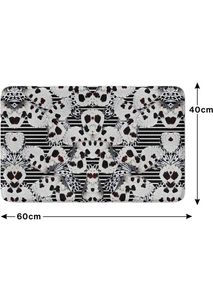 Mikrofiber Banyo Paspası, Kaymaz Taban, Makinede Yıkanabilir, Banyo Halısı