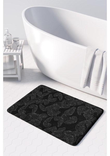 Mikrofiber Banyo Paspası, Kaymaz Taban, Makinede Yıkanabilir, Banyo Halısı fiyatları