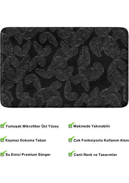 Mikrofiber Banyo Paspası, Kaymaz Taban, Makinede Yıkanabilir, Banyo Halısı modelleri