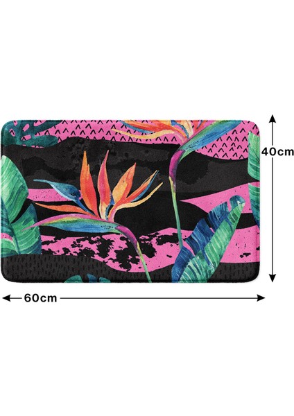 Mikrofiber Banyo Paspası, Kaymaz Taban, Makinede Yıkanabilir, Banyo Halısı