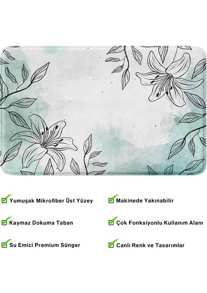 Mikrofiber Banyo Paspası, Kaymaz Taban, Makinede Yıkanabilir, Banyo Halısı modelleri