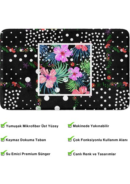 Mikrofiber Banyo Paspası, Kaymaz Taban, Makinede Yıkanabilir, Banyo Halısı modelleri