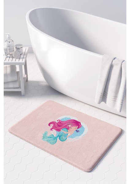 Mikrofiber Banyo Paspası, Kaymaz Taban, Makinede Yıkanabilir, Banyo Halısı