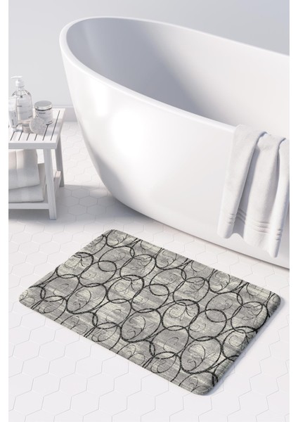 Mikrofiber Banyo Paspası, Kaymaz Taban, Makinede Yıkanabilir, Banyo Halısı fiyatları