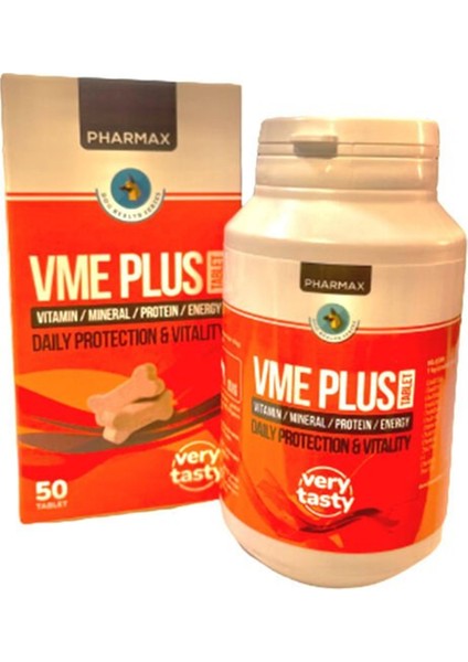Vme Plus Köpek Vitamin Mineral ve Enerji Desteği 50 Tablet fiyatları