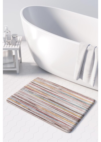 Mikrofiber Banyo Paspası, Kaymaz Taban, Makinede Yıkanabilir, Banyo Halısı