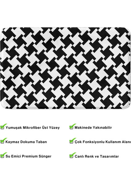 Mikrofiber Banyo Paspası, Kaymaz Taban, Makinede Yıkanabilir, Banyo Halısı