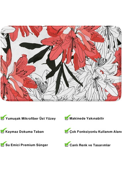 Mikrofiber Banyo Paspası, Kaymaz Taban, Makinede Yıkanabilir, Banyo Halısı modelleri