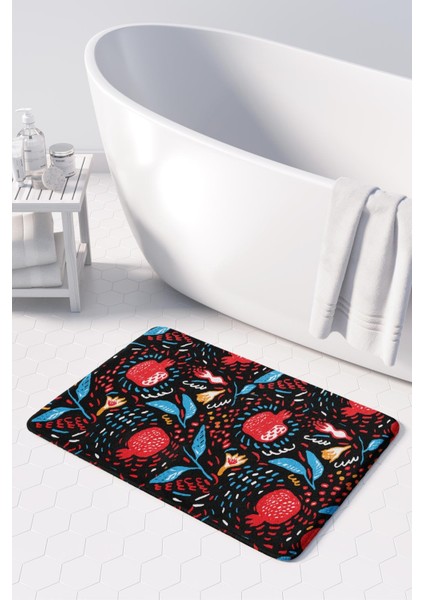 Mikrofiber Banyo Paspası, Kaymaz Taban, Makinede Yıkanabilir, Banyo Halısı