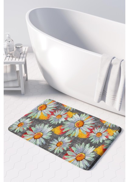 Mikrofiber Banyo Paspası, Kaymaz Taban, Makinede Yıkanabilir, Banyo Halısı fiyatları