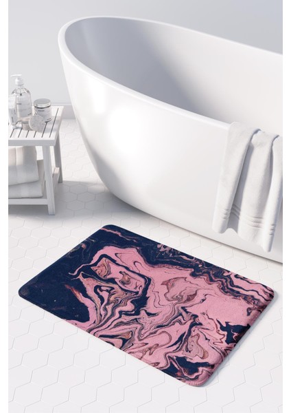 Mikrofiber Banyo Paspası, Kaymaz Taban, Makinede Yıkanabilir, Banyo Halısı