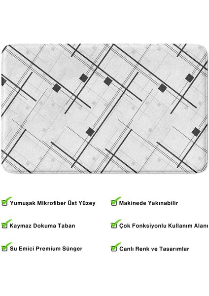 2'li Takım Banyo Paspası, Kaymaz Taban, Makinede Yıkanabilir, Banyo Halısı fırsatları