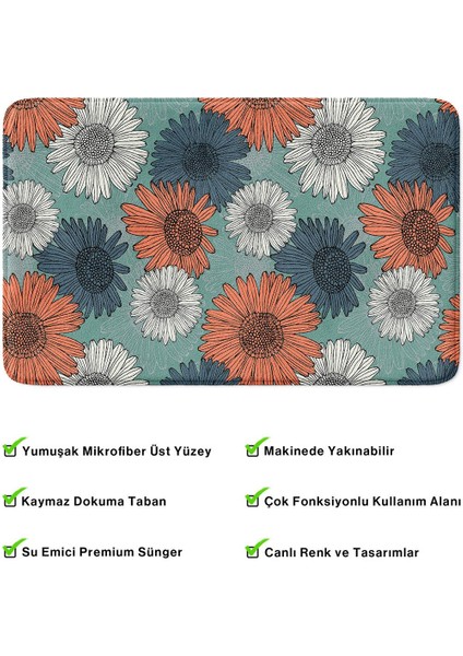 2'li Takım Banyo Paspası, Kaymaz Taban, Makinede Yıkanabilir, Banyo Halısı fırsatları