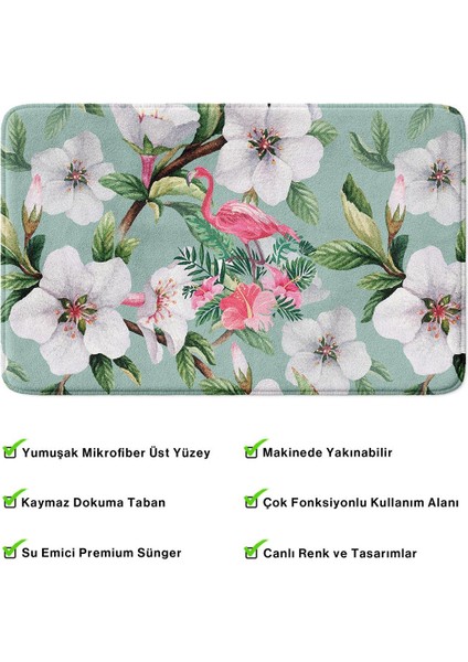 2'li Takım Banyo Paspası, Kaymaz Taban, Makinede Yıkanabilir, Banyo Halısı fırsatları