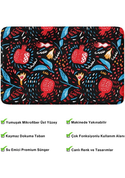 2'li Takım Banyo Paspası, Kaymaz Taban, Makinede Yıkanabilir, Banyo Halısı fırsatları