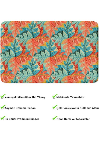 2'li Takım Banyo Paspası, Kaymaz Taban, Makinede Yıkanabilir, Banyo Halısı fırsatları