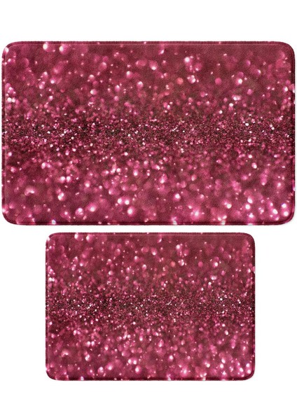 2'li Takım Banyo Paspası, Kaymaz Taban, Makinede Yıkanabilir, Banyo Halısı