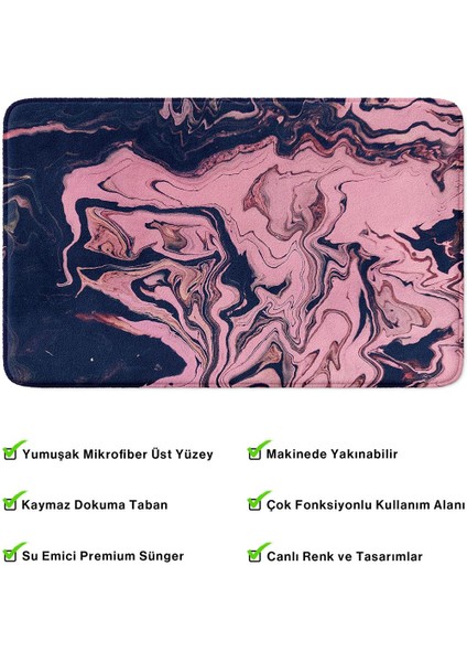 2'li Takım Banyo Paspası, Kaymaz Taban, Makinede Yıkanabilir, Banyo Halısı fırsatları