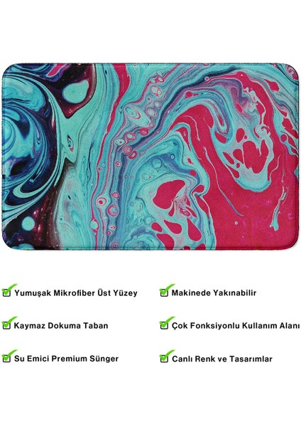 2'li Takım Banyo Paspası, Kaymaz Taban, Makinede Yıkanabilir, Banyo Halısı fırsatları