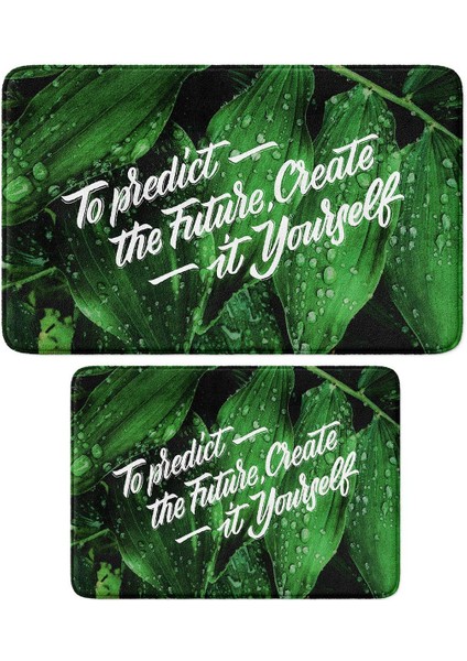 2'li Takım Banyo Paspası, Kaymaz Taban, Makinede Yıkanabilir, Banyo Halısı