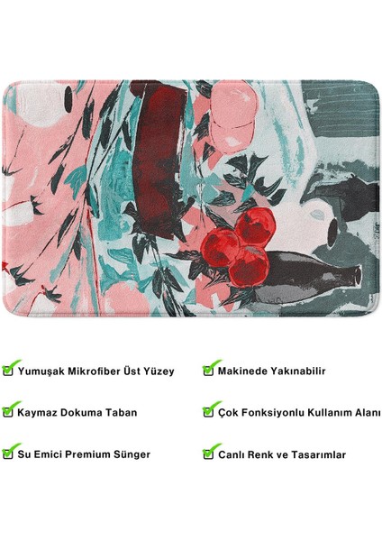 2'li Takım Banyo Paspası, Kaymaz Taban, Makinede Yıkanabilir, Banyo Halısı fırsatları