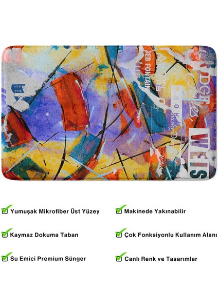 2'li Takım Banyo Paspası, Kaymaz Taban, Makinede Yıkanabilir, Banyo Halısı fırsatları