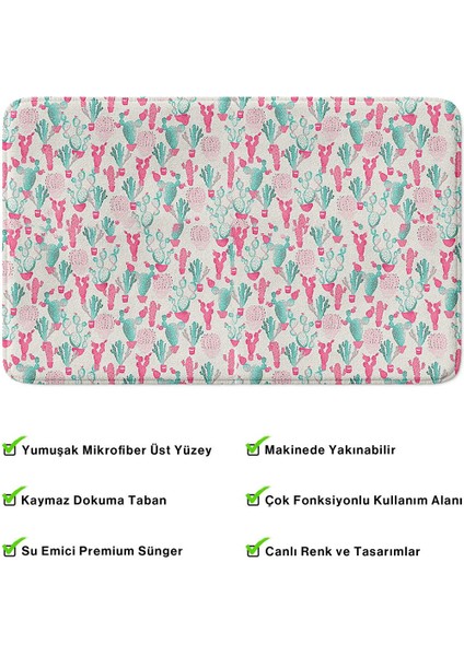 2'li Takım Banyo Paspası, Kaymaz Taban, Makinede Yıkanabilir, Banyo Halısı fırsatları