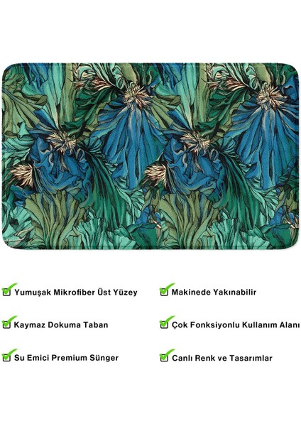 2'li Takım Banyo Paspası, Kaymaz Taban, Makinede Yıkanabilir, Banyo Halısı fırsatları