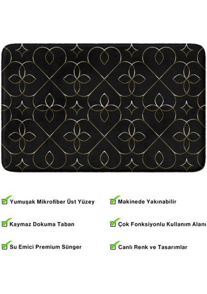 2'li Takım Banyo Paspası, Kaymaz Taban, Makinede Yıkanabilir, Banyo Halısı fırsatları