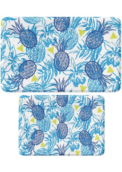 2'li Takım Banyo Paspası, Kaymaz Taban, Makinede Yıkanabilir, Banyo Halısı